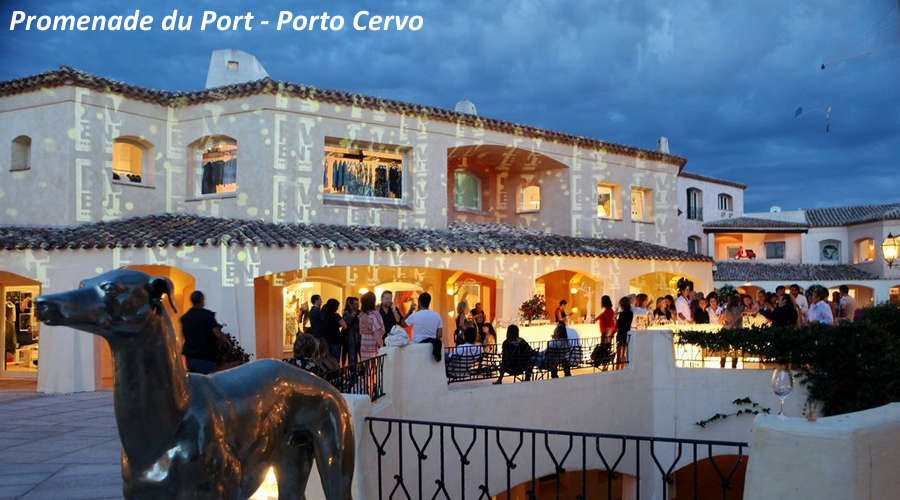 Shopping in Costa Smeralda Promenade du port Porto Cervo